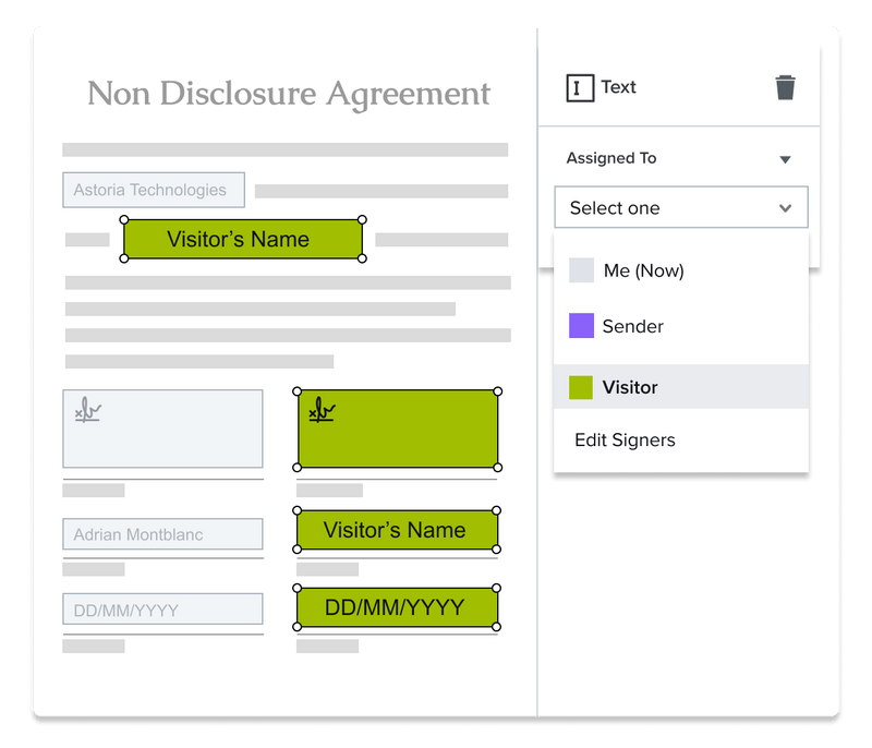 hellosign prepare and send document