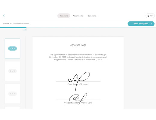 signwell e-signature example