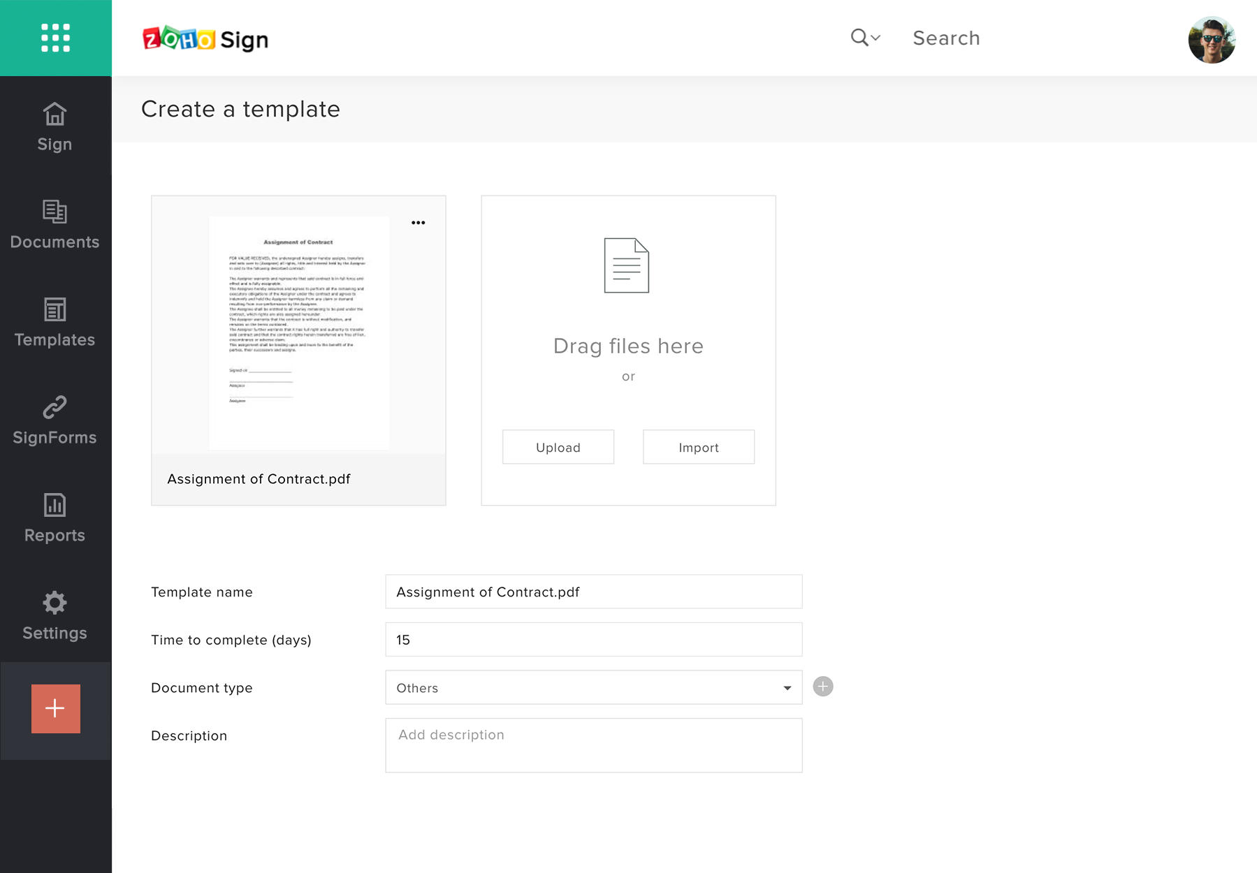 zoho sign online